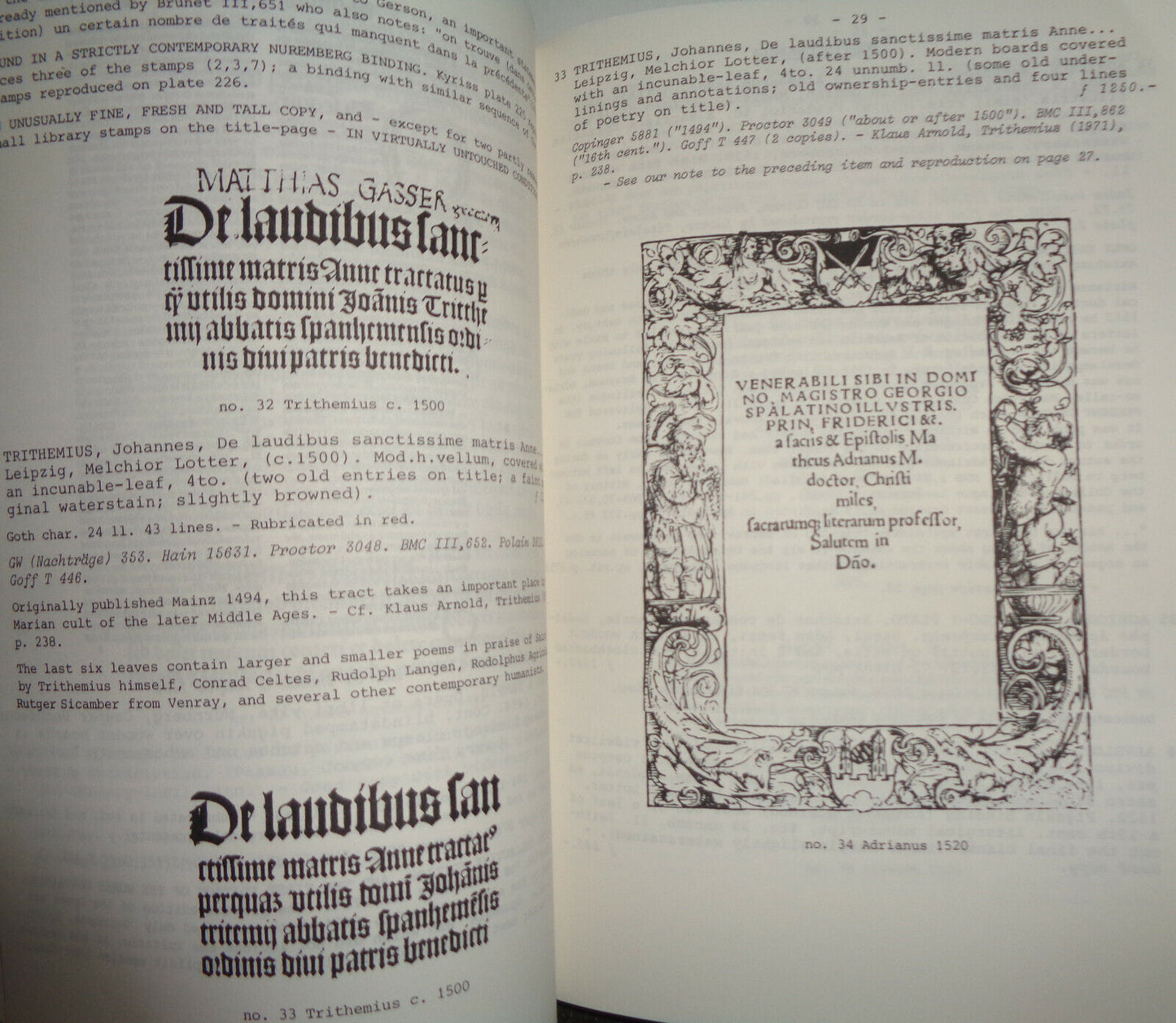 100 GERMAN INCUNABULA & POSTINCUNABULA 1455-1520 DE GRAAF ANTIQUARIAN BOOKSELLER