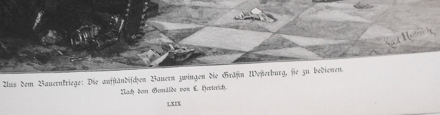Aus Dem Bauerenkriege Die Ausstandischen Bauern, by L. Herterich  - 1886