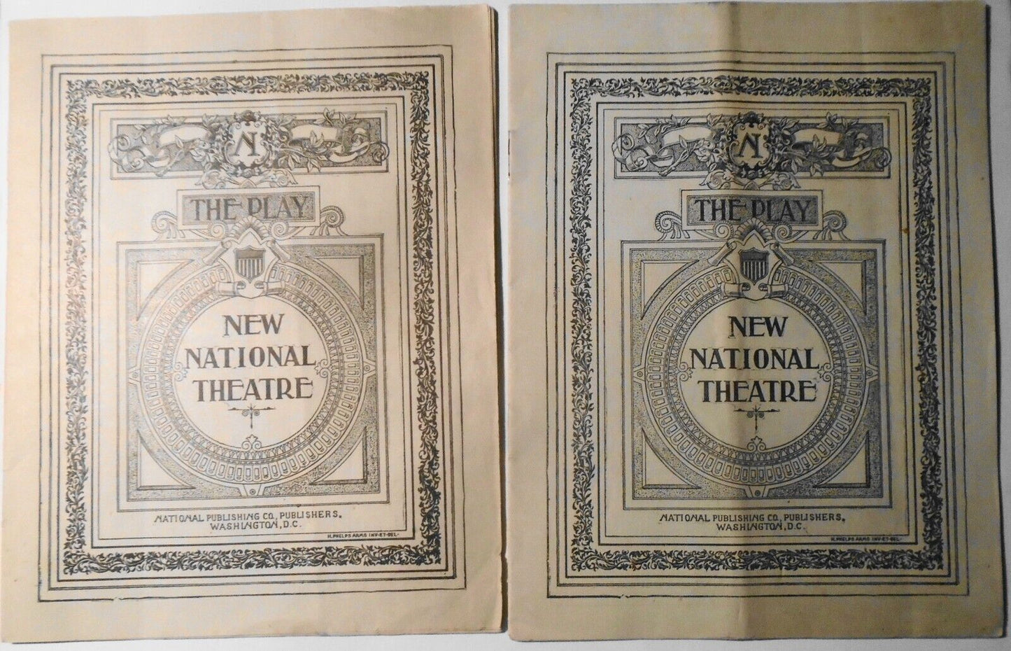 1905 New National Theatre - 2 Programs - Toast of the Town & Wolfville