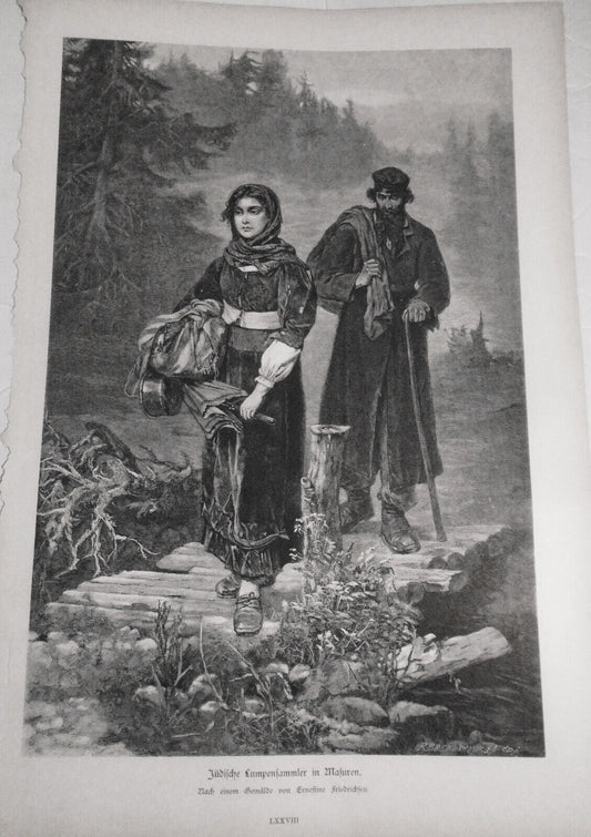 Jüdische Lumpensammler in Masuren, von Ernestine Friedrichsen  --  1882