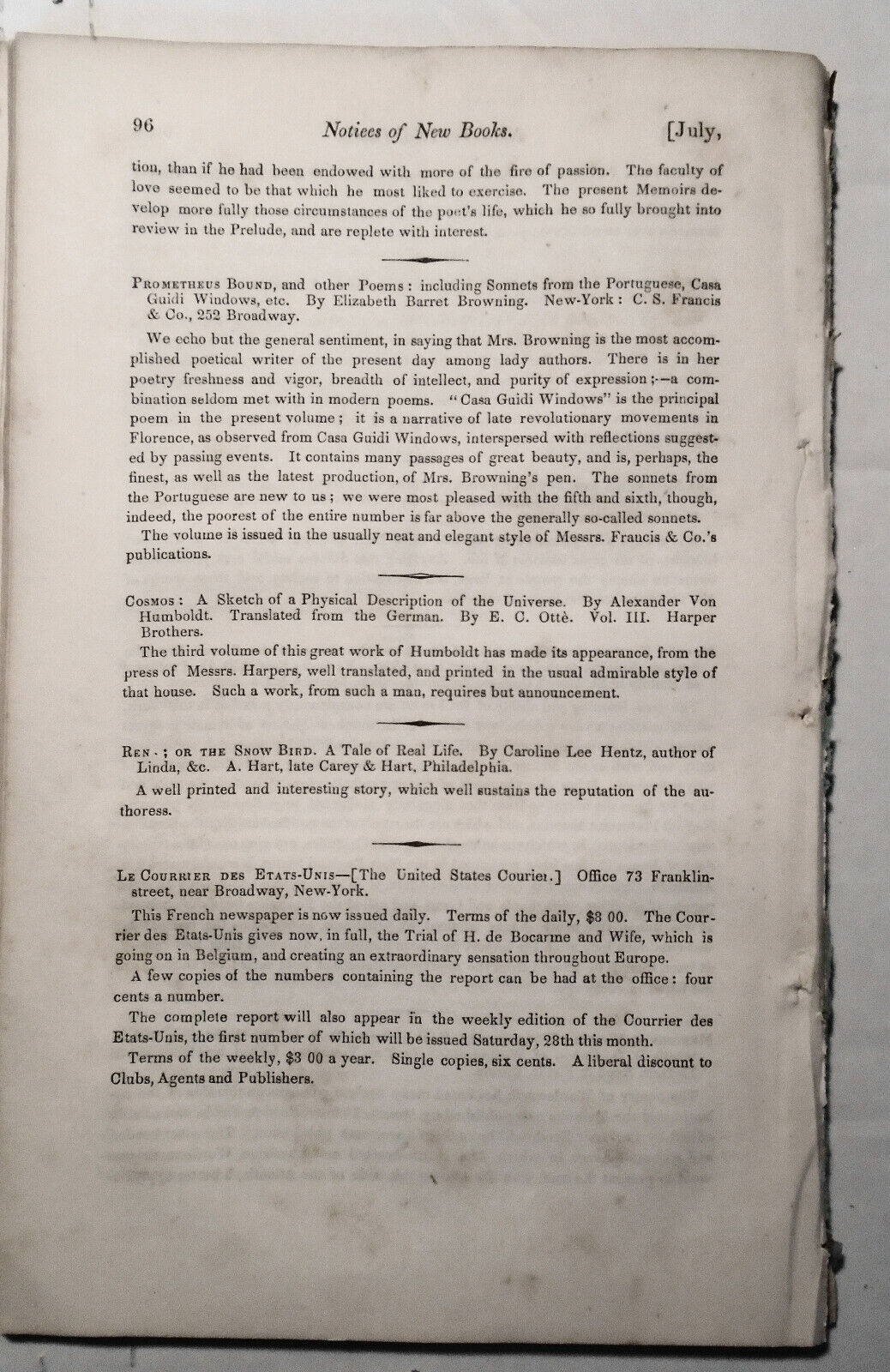 The United States Magazine and Democratic Review, July 1851