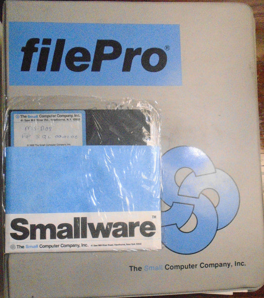 Filepro FPSQL Beta Test Program - Version 00.01.00, 1987 Manual & MSDOS software