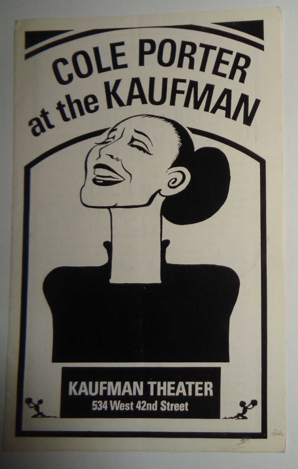 "COLE PORTER AT THE KAUFMAN" JULIE WILSON ... PROGRAM 1991 - Hilary Knight cover