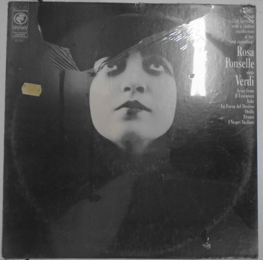 Rosa Ponselle sings Verdi -- LP -- SEALED -- 1977, Odyssey Y 31150 Mono