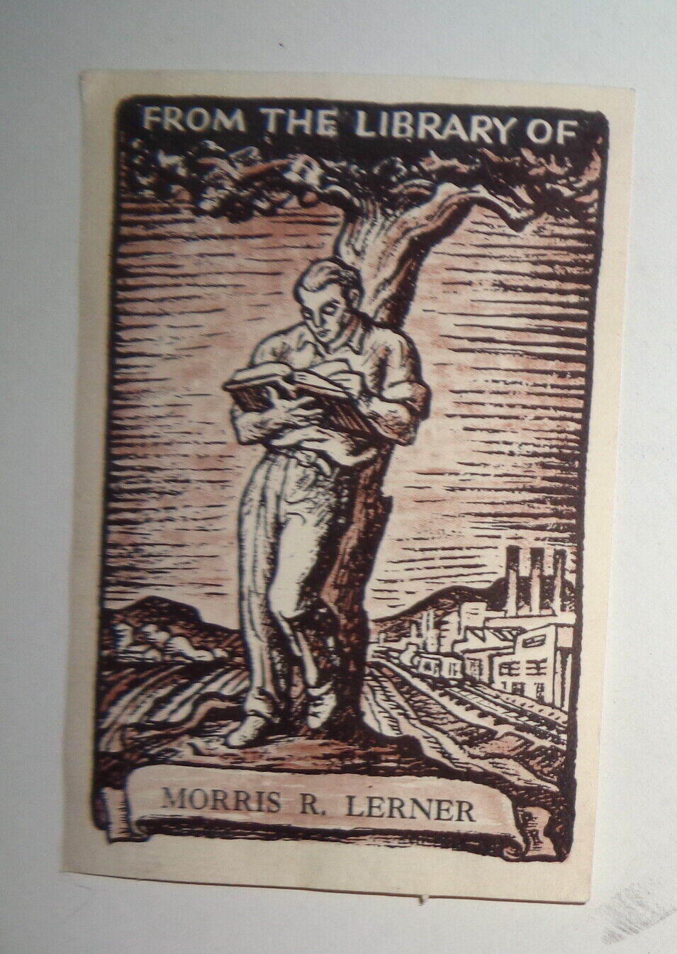 Morris R. Lerner - Ex Libris Bookplate, 1920's.