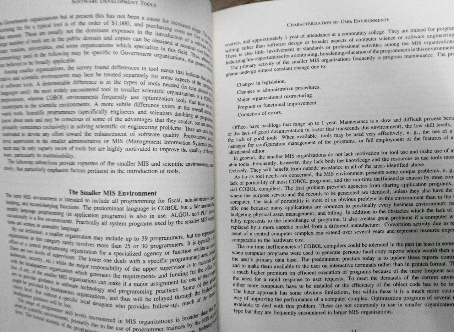 Software Development Tools : A Source Book, by Stephen J. Andriole.