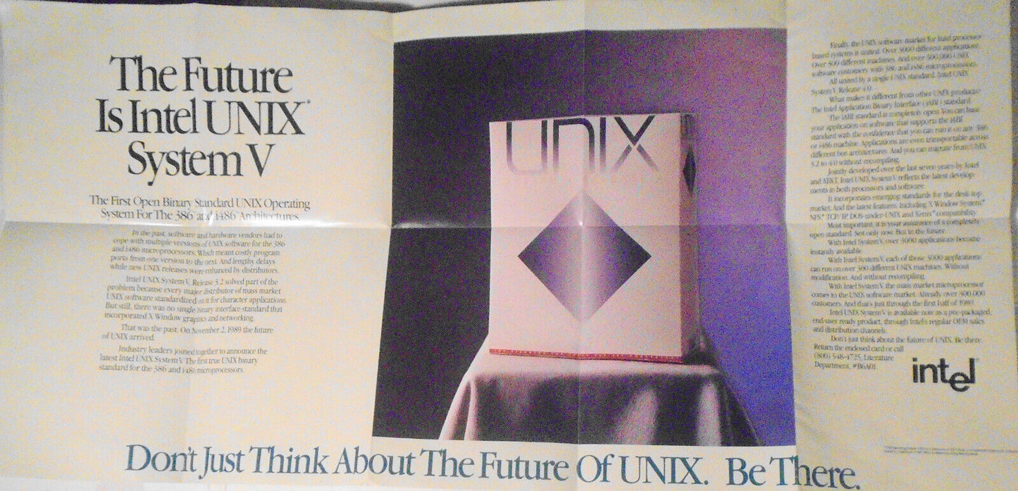 1989 Intel UNIX System V brochure: Michael Dell et al comments