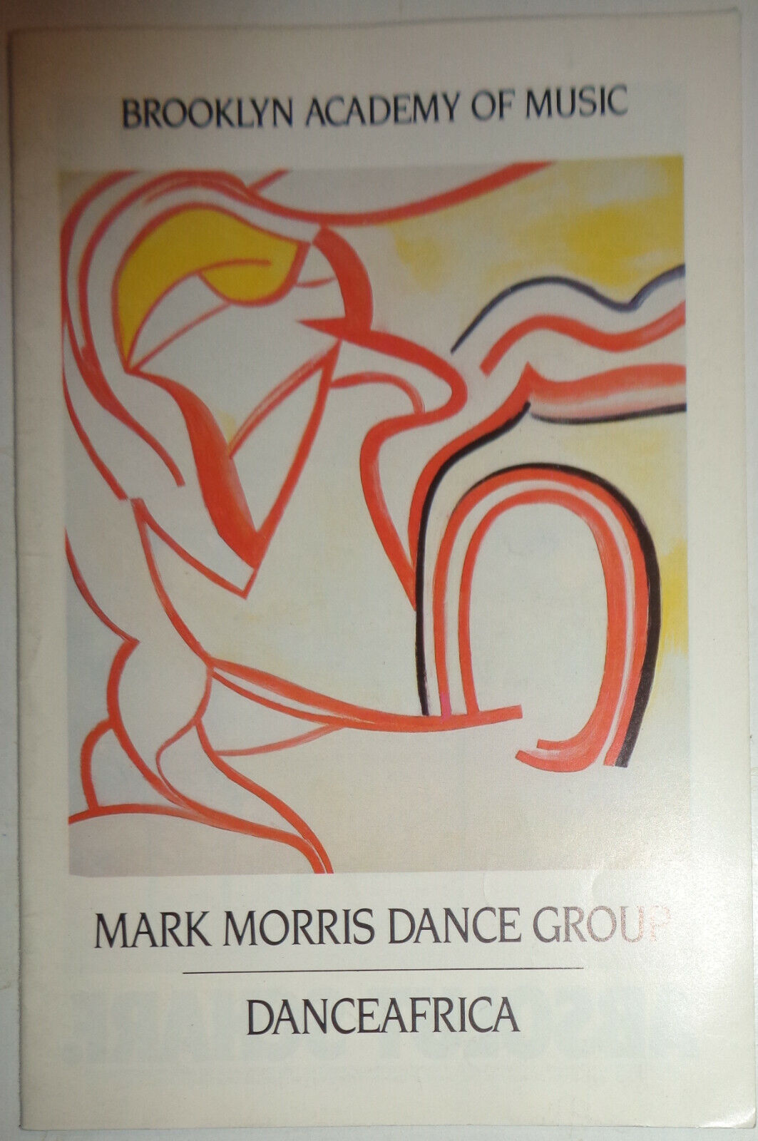 DANCEAFRICA / MARK MORRIS DANCE GROUP - PROGRAM - Brooklyn Academy Music 1988