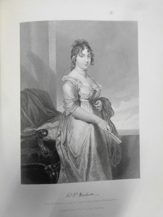 Dorothy Paine Madison  - original engraving - 1876 - Duyckinck Int'l Gallerie