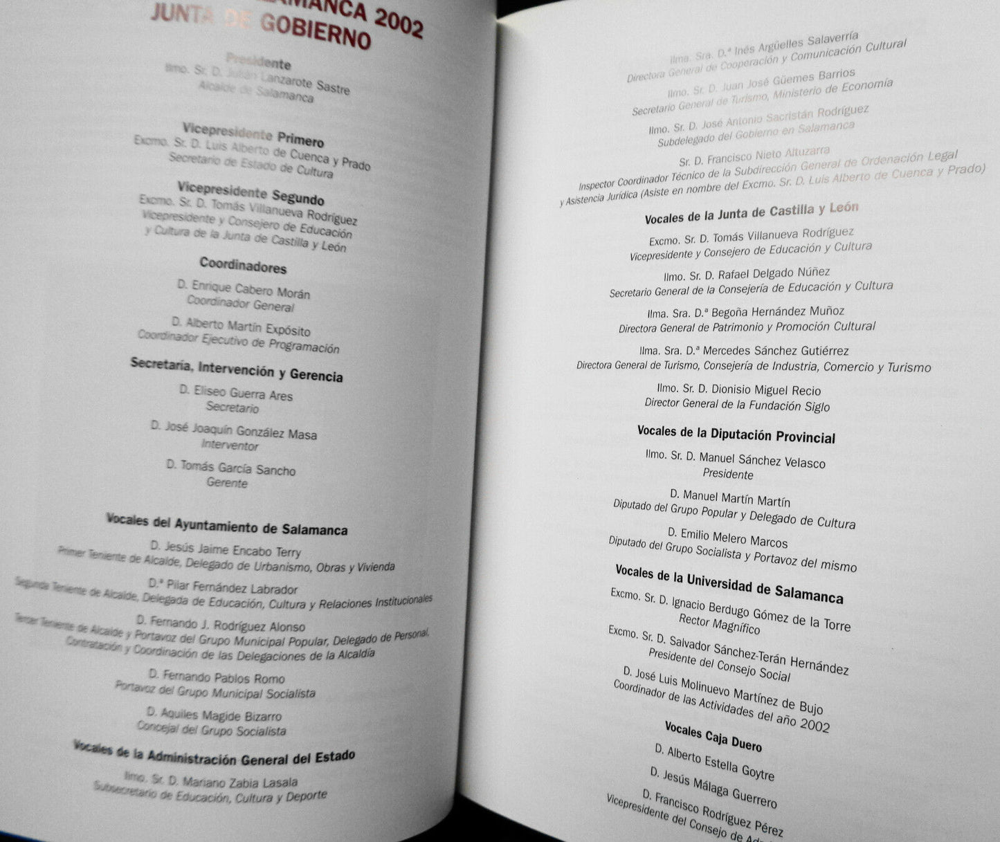 Salamanca 2002. Ciudad europea de la cultura.  Junta de Castilla y Leon, 2001