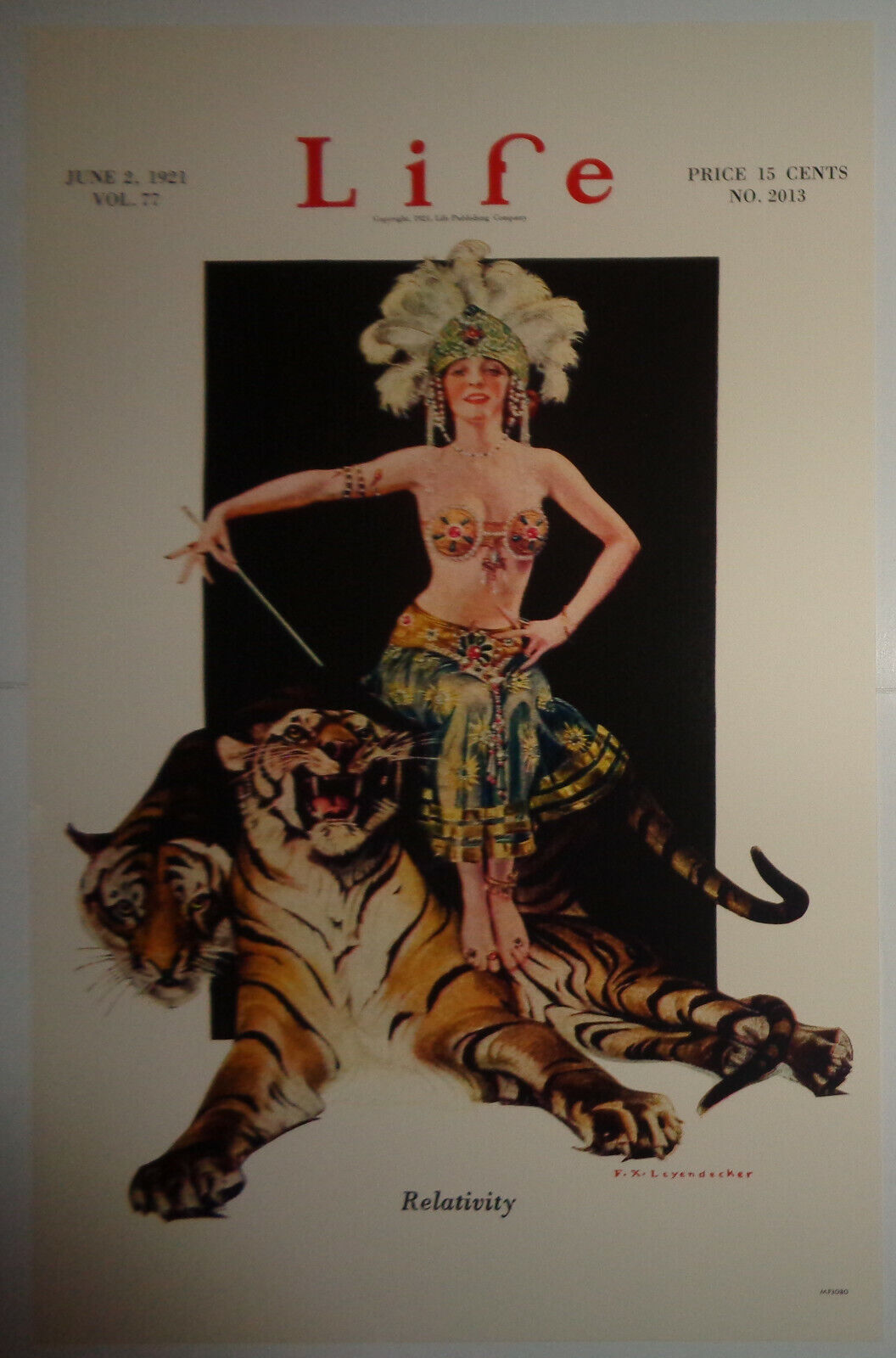 Relativity - LIFE June 2, 1921 -  Window card Poster