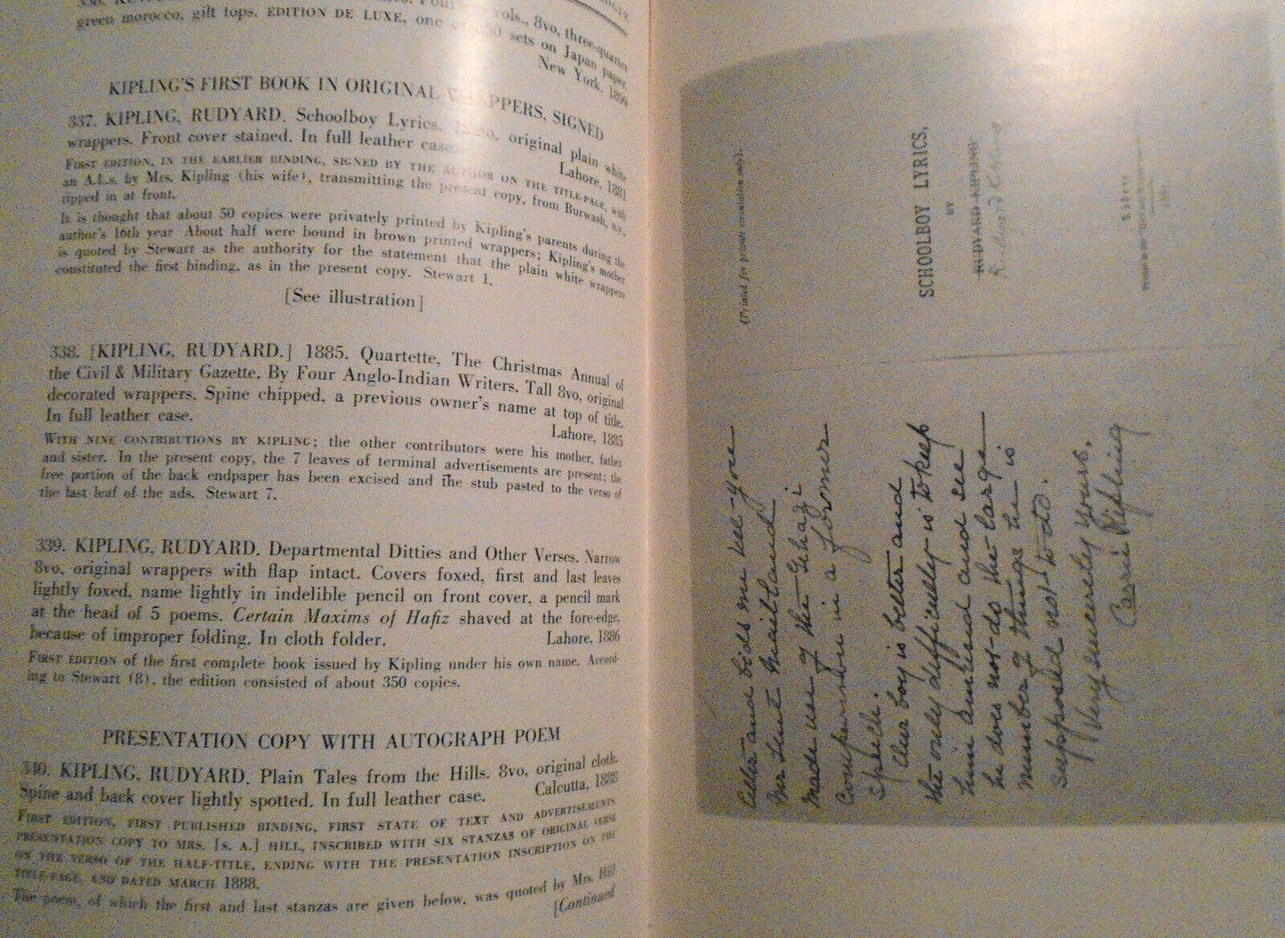 Distinguished Books Manuscripts Prints of Charles Auchincloss. 1961 Parke-Bernet