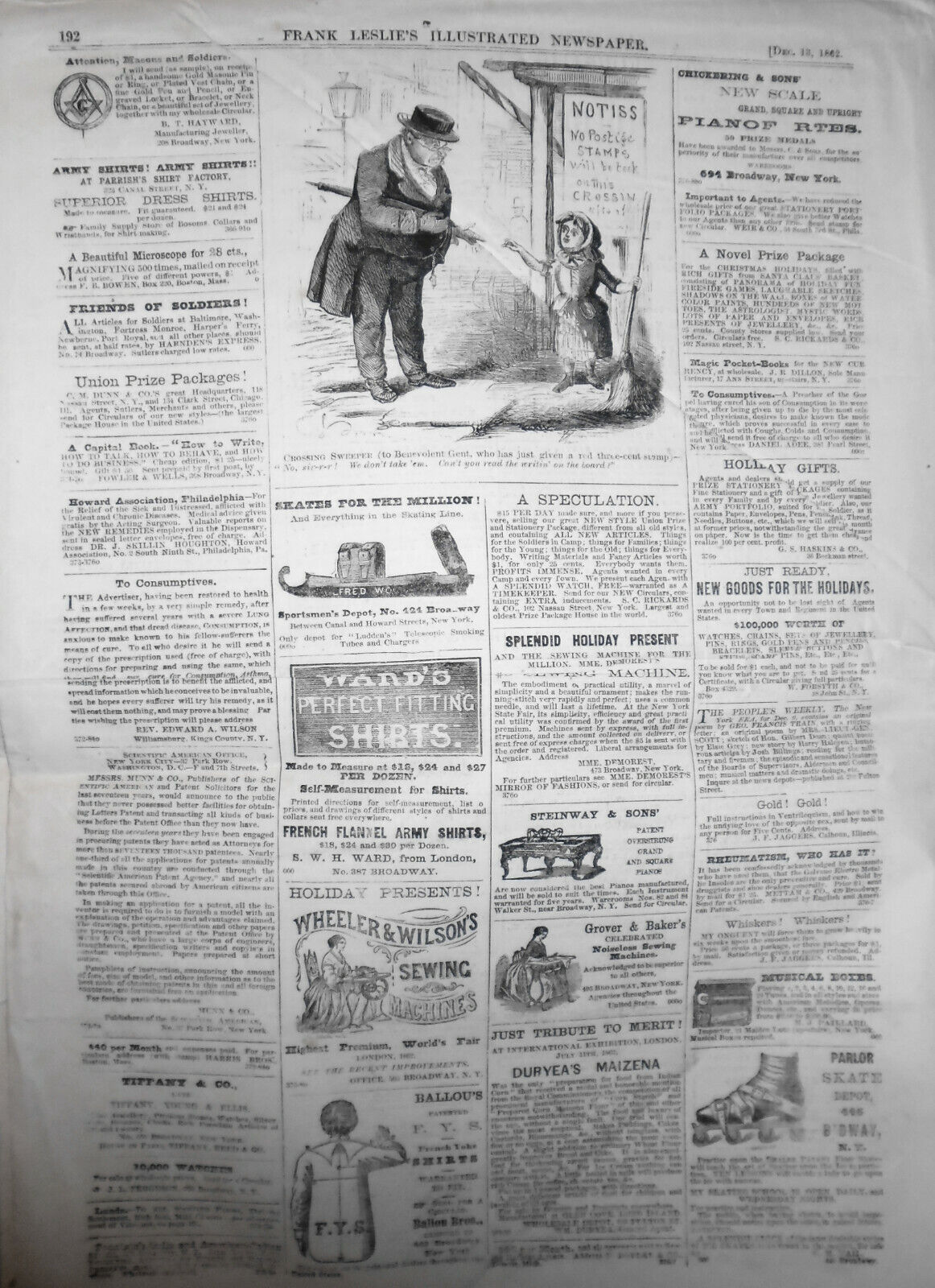 Frank Leslie's Illustrated Newspaper - December 13, 1862 - US Civil War, etc.