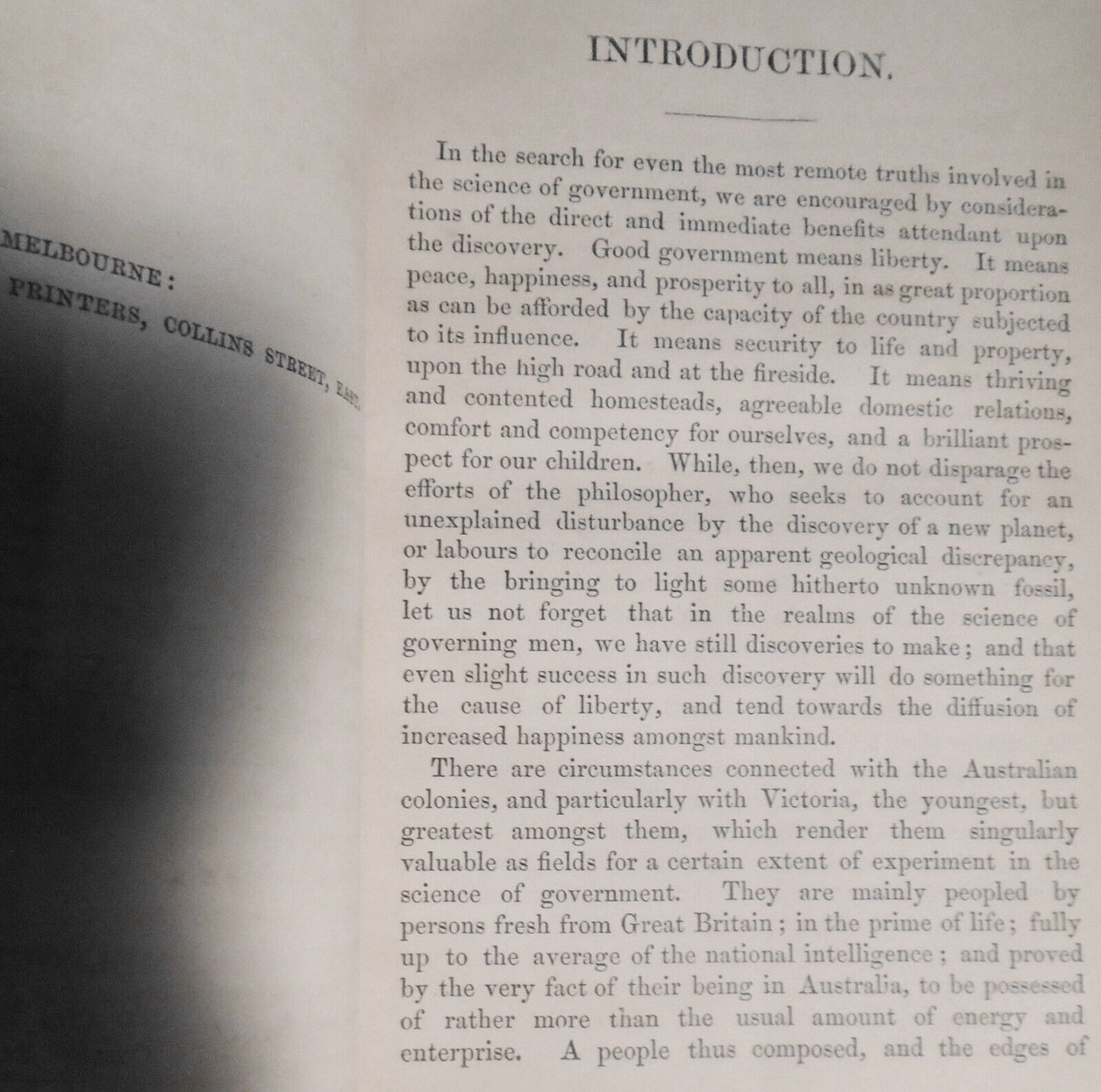 [Australia voting rights] 1857 An enquiry into the principles of representation