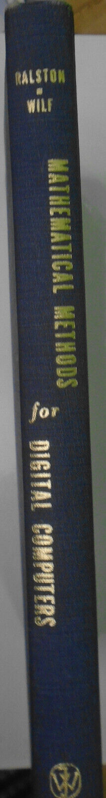 Mathematical Methods for Digital Computers - Ralston & Wilf;  1960 Hardcover 1st