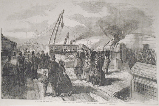 1859 - Deck Of The "Great Eastern" During The Late Public Inspection