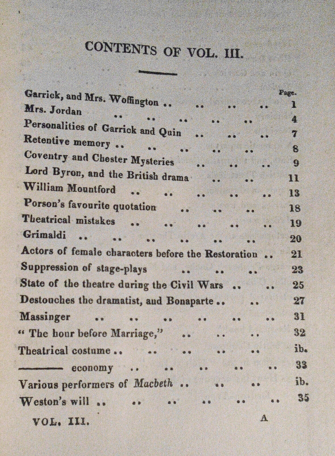 1825 Dramatic table talk : or, Scenes, situations, & adventures... 3 Volumes Set