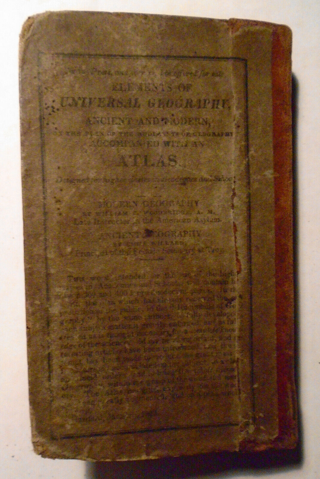 1823 Rudiments of Geography, on a new plan - by William C. Woodbridge.