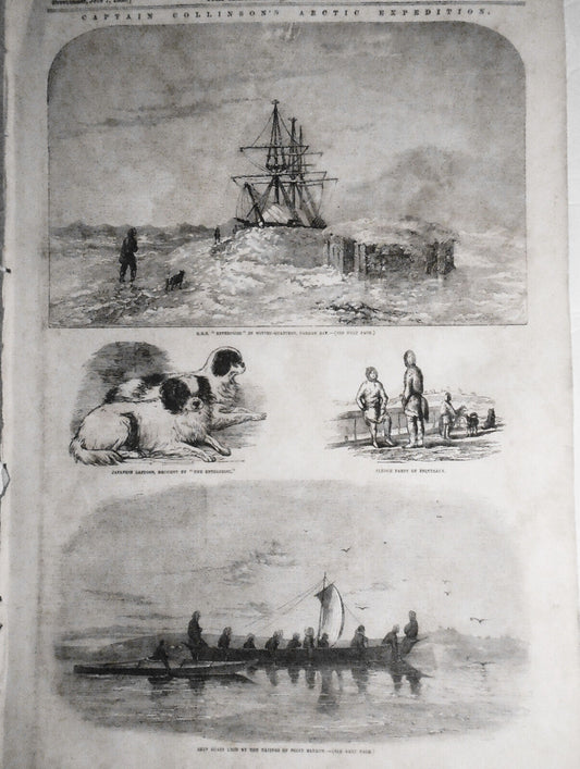 Captain Collinson's Arctic Expedition - llustrated London News July 7, 1855