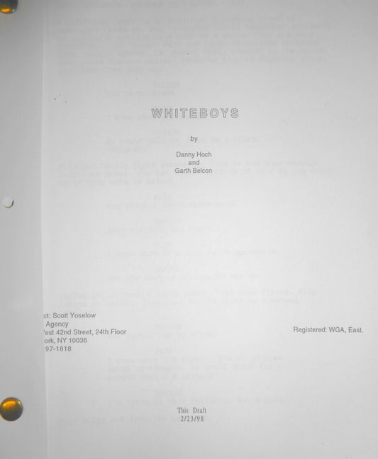 WHITEBOYS - Danny Hoch & Garth Belcon - ORIGINAL SCREENPLAY - THIS DRAFT 2/23/98