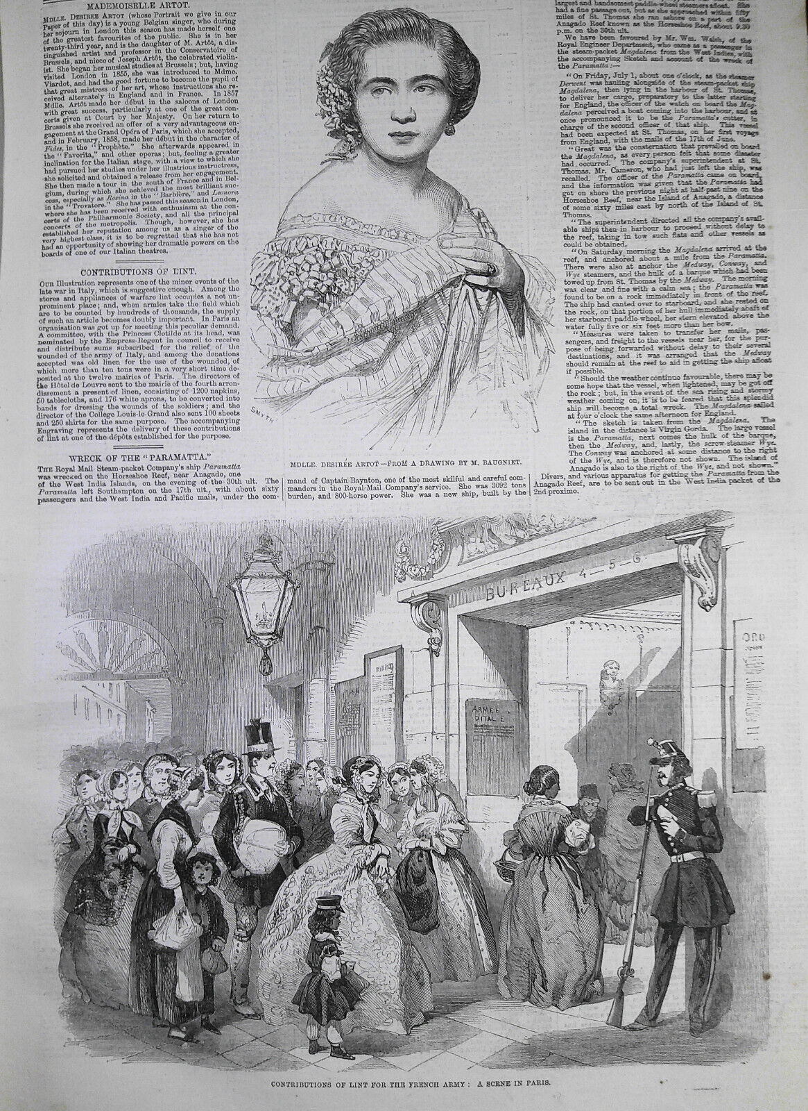 Illustrated London News, July 30, 1859. Railway Map of Lower Egypt;  Mantua; etc