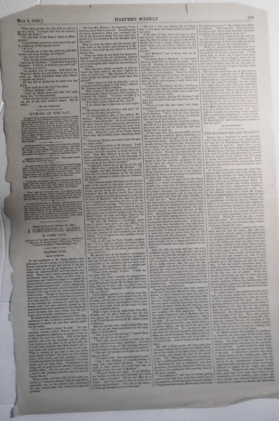 The "magnetic" Blaine; or, a very heavy "load", by Nast - Harper's Weekly, 1880