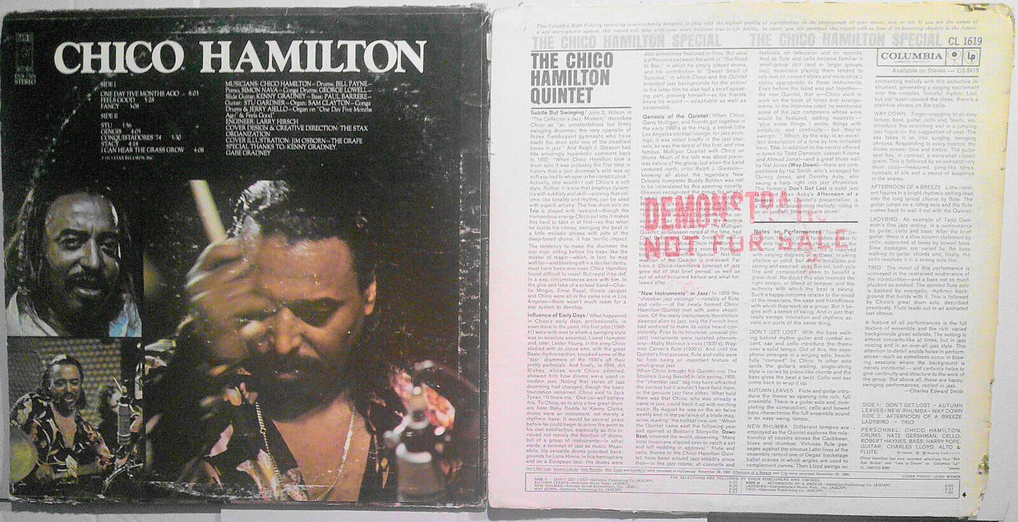 Chico The Master & The Chico Hamilton Special (promo copy) - 2 LPs Lot