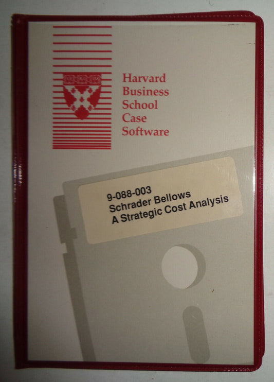 1986 Harvard Business School Case Software: Schrader Bellows Cost Analysis