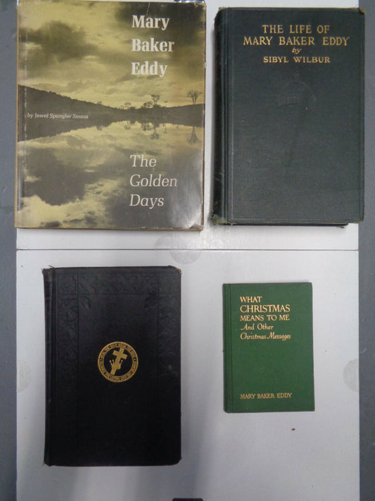 4 Mary Baker Eddy books Lot, 1918-1966