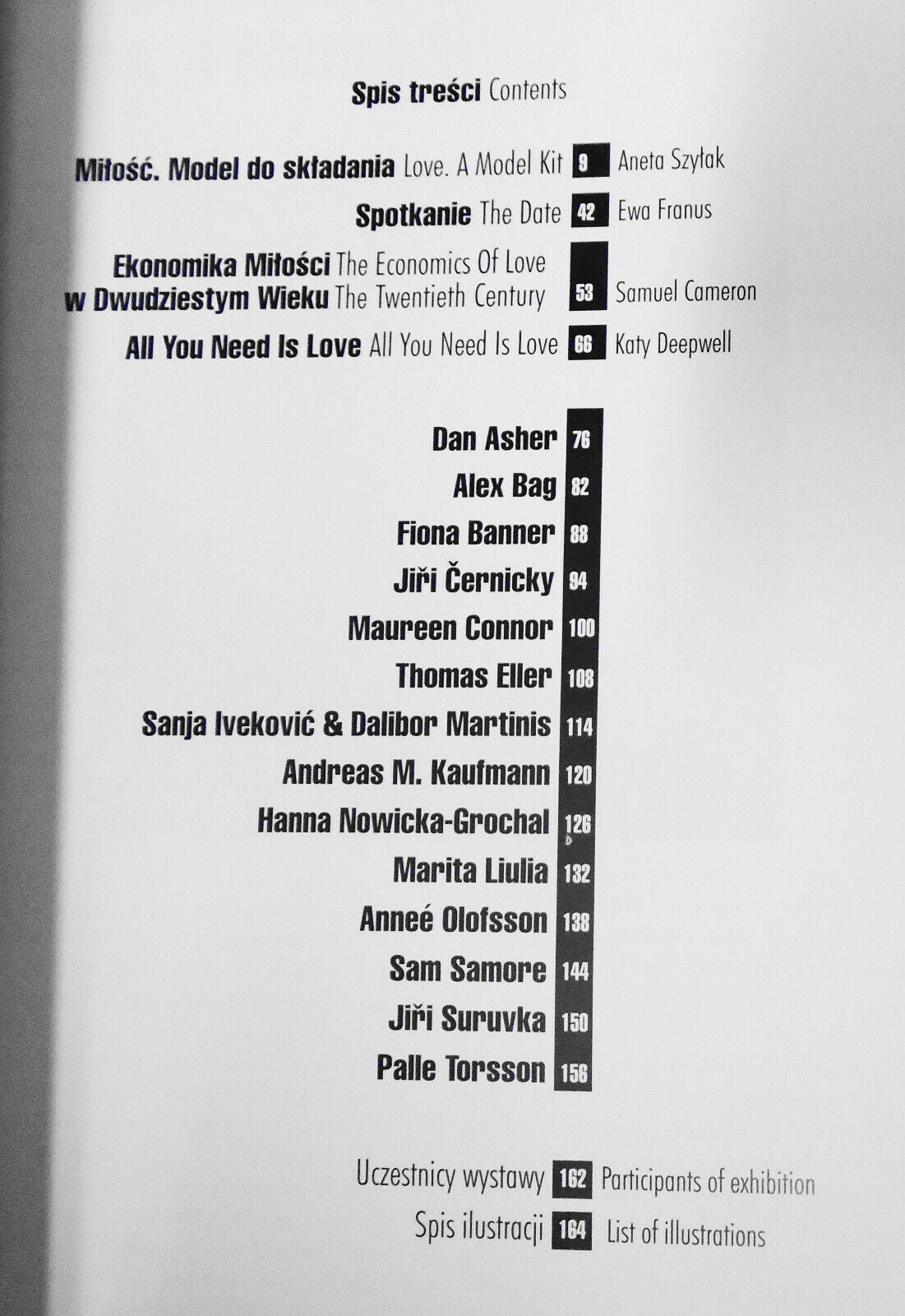 All You Need Is Love : Dan Asher, Alex Bag [...]. Centrum Sztuki 2000 Exhibition