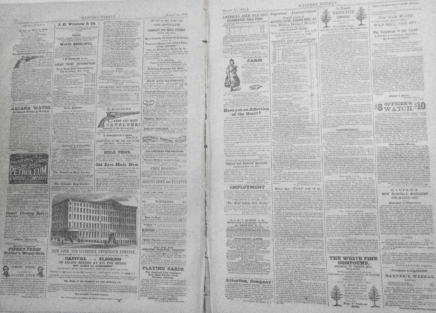 [US Civil War] Harper's Weekly March 25, 1865. Original complete issue