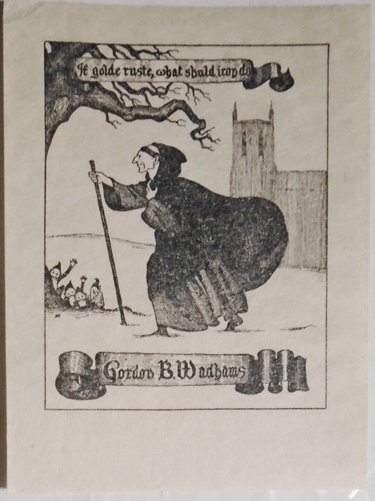 Gordon B. Wadhams Ex Libris Bookplate
