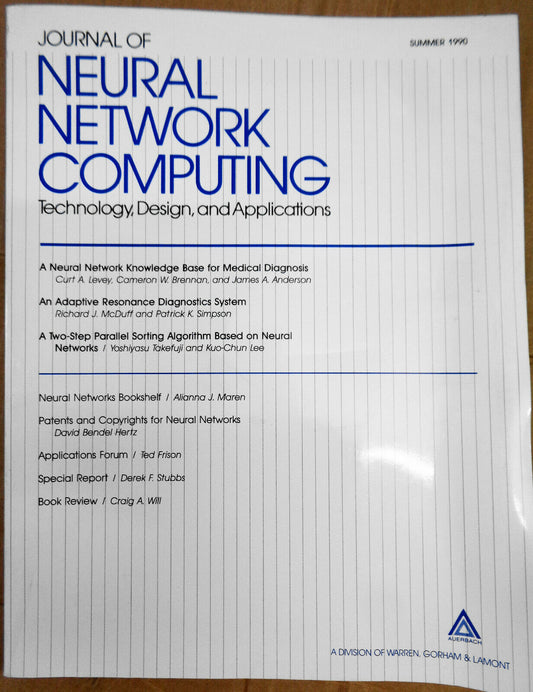 Journal of Neural Network Computing, Summer 1990