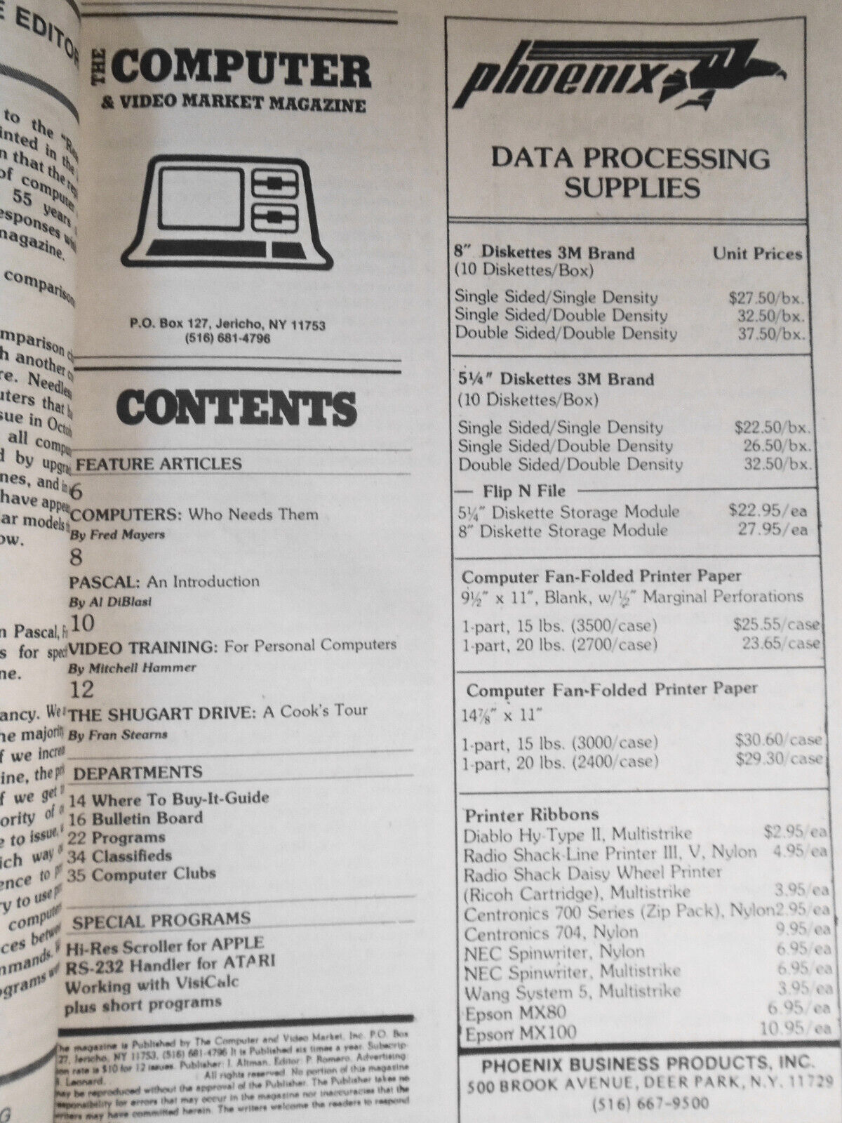 The Computer & Video Market Magazine, July-August 1982.