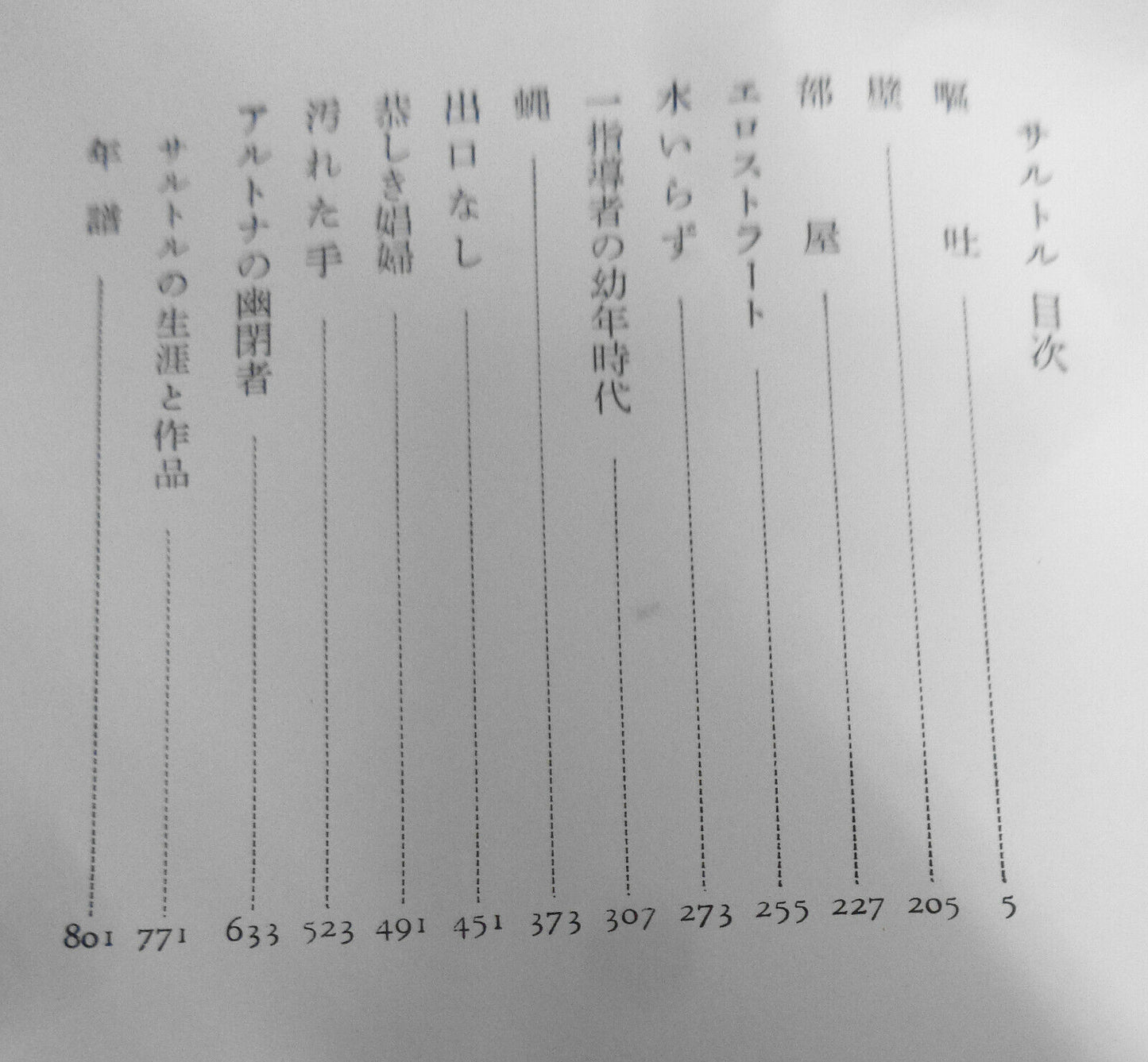 Jean-Paul Sartre - サルトル / Sarutoru. [In Japanese]. Shincho sekai bungaku, 47.