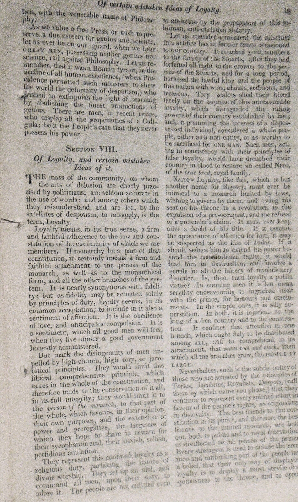 1821 The spirit of despotism. Dedicated to Lord Castlereagh. By Vicesimus Knox.