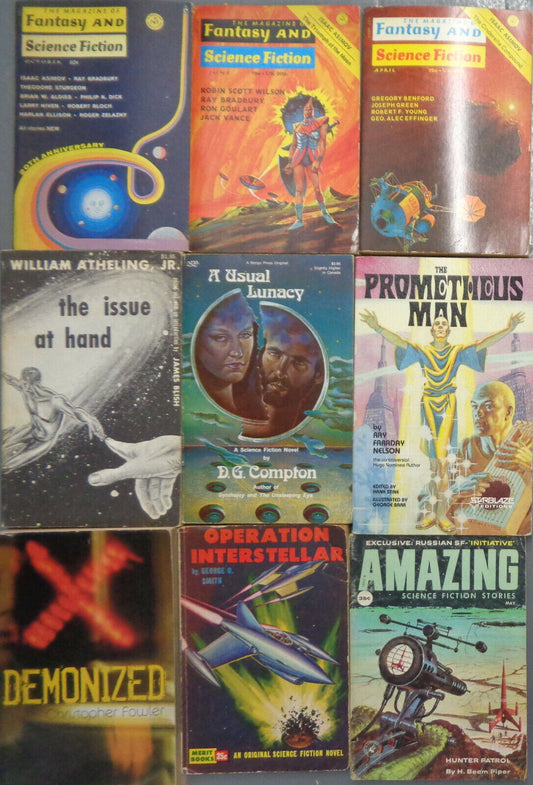 Science Fiction lot (9): Operation Interstellar, Prometheus Man, Demonized...
