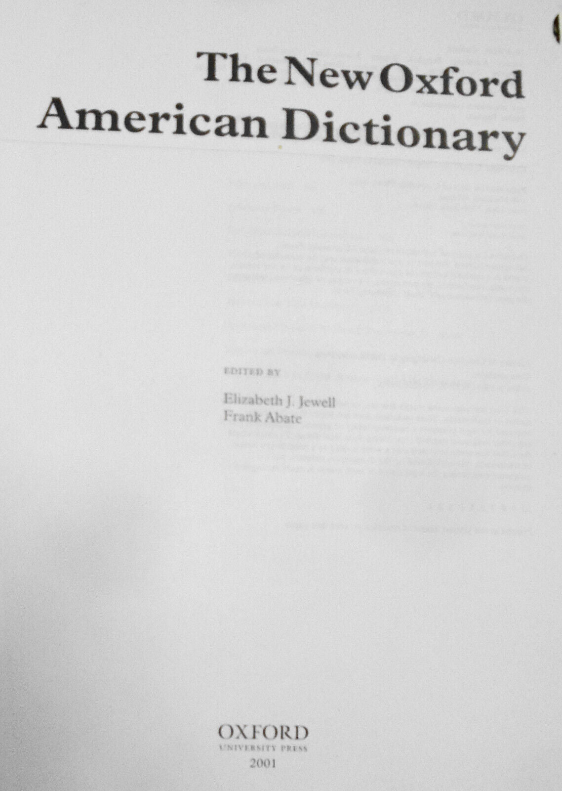 New Oxford American Dictionary + Random House Encyclopedia