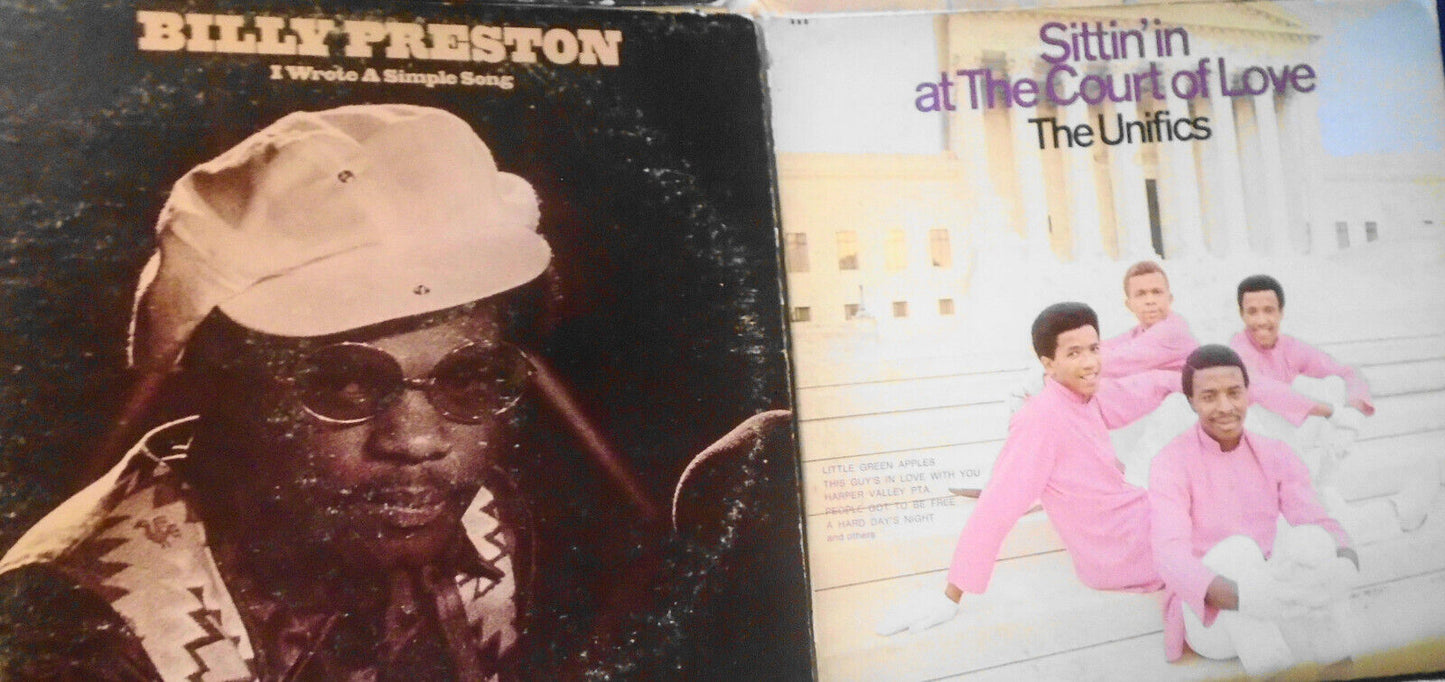 Lot of 6 R&B Soul vinyl LP record albums - Blue Notes, Chaka Khan, Billy Preston