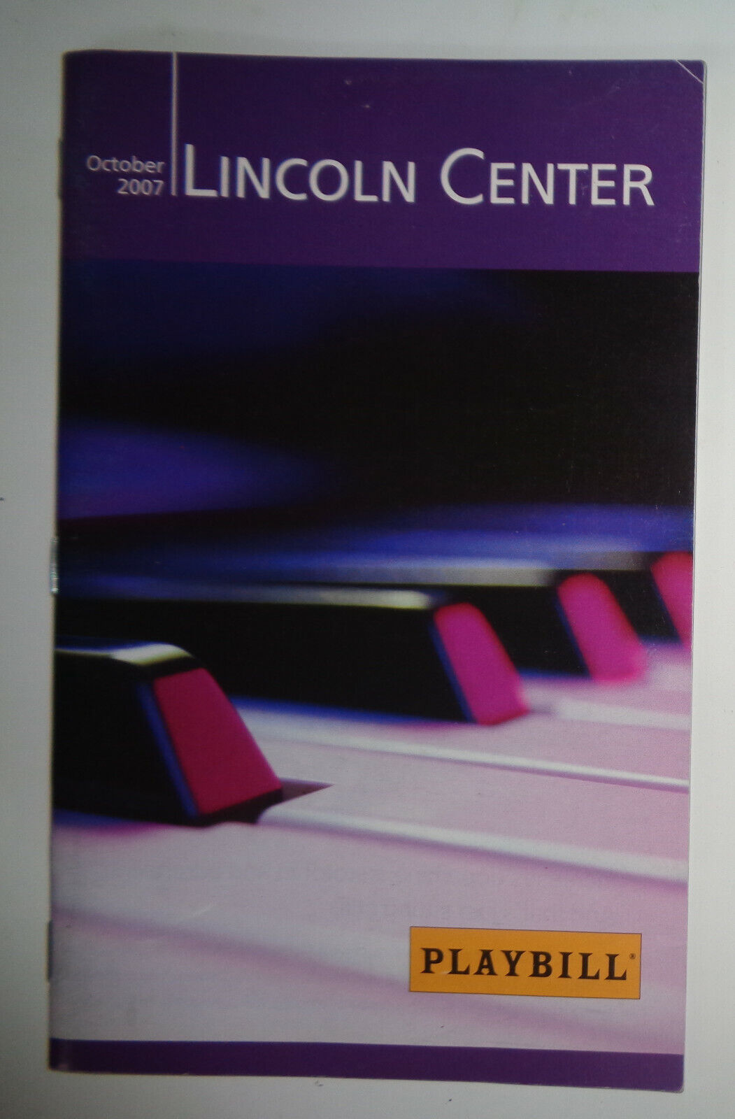 NEIL SEDAKA, 50 YEARS OF HITS - PLAYBILL - OCTOBER 26, 2007 Lincoln Center