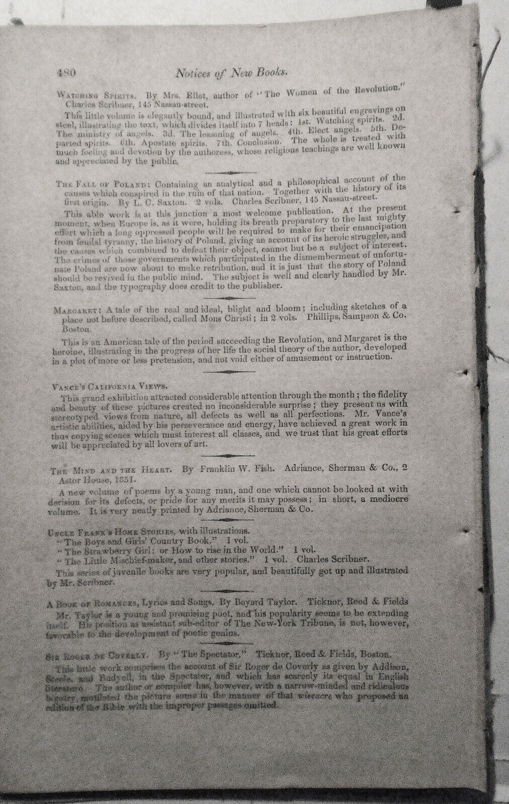 The United States Magazine and Democratic Review, November 1851