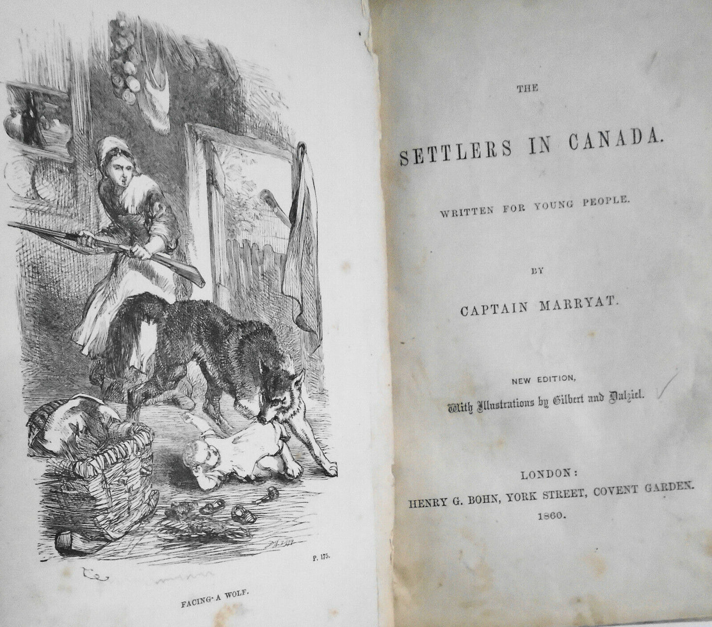 Captain Marryat : The settlers in Canada : written for young people - 1860