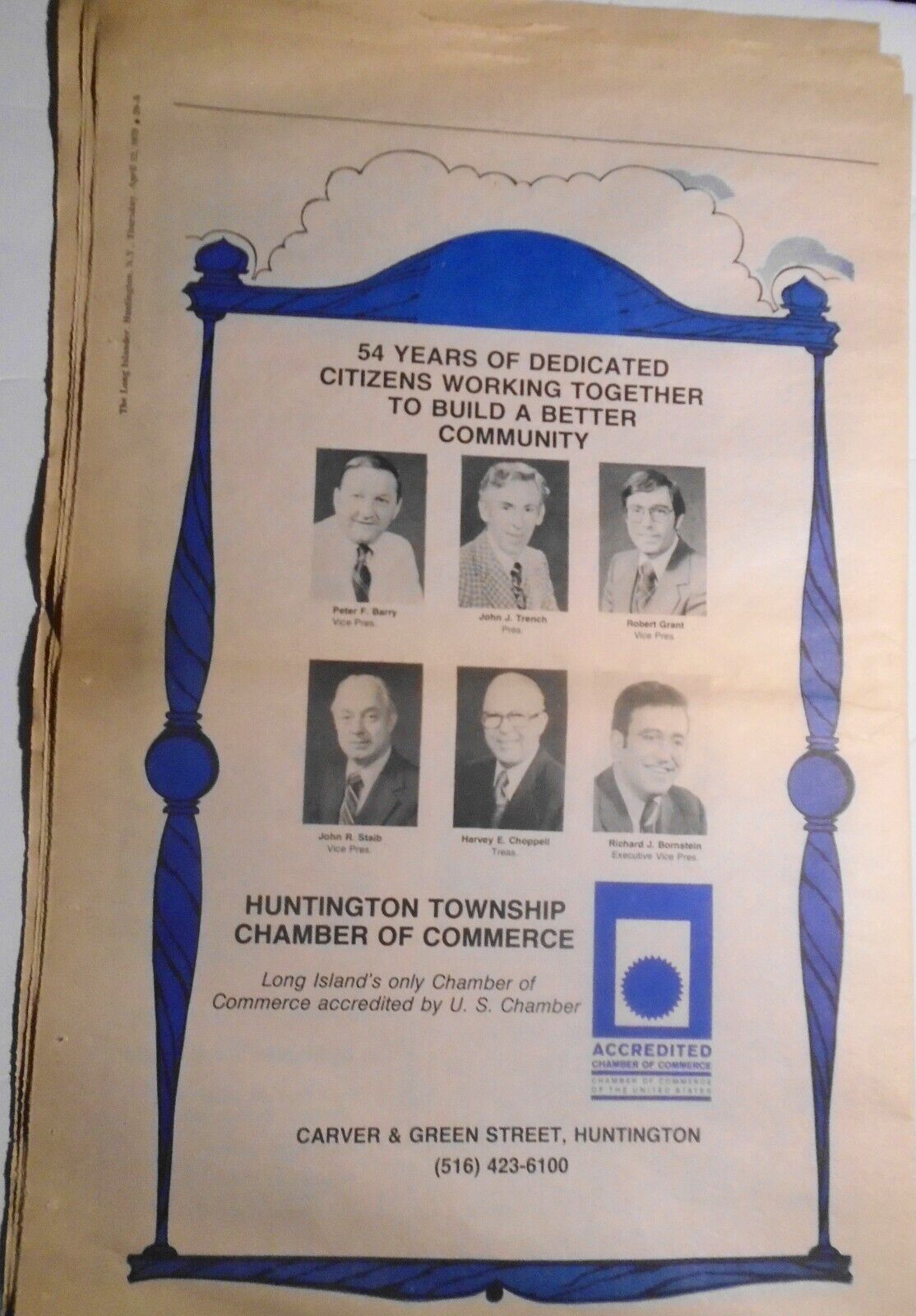 The Long-Islander Salute To the Pioneers Of Local Business : Honor Roll 1979