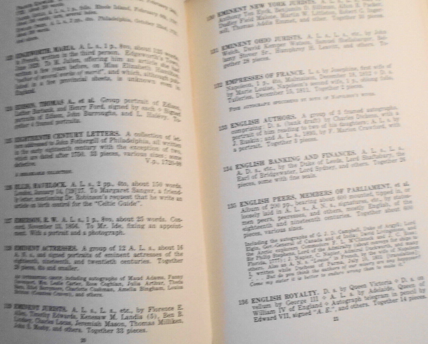 Historical & literary autographs - Bernhard Benson collection, etc - 1938