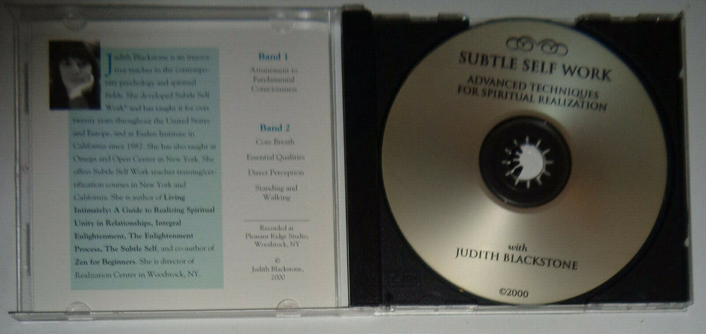 Subtle Self Work with Judith Blackstone CD - 2000