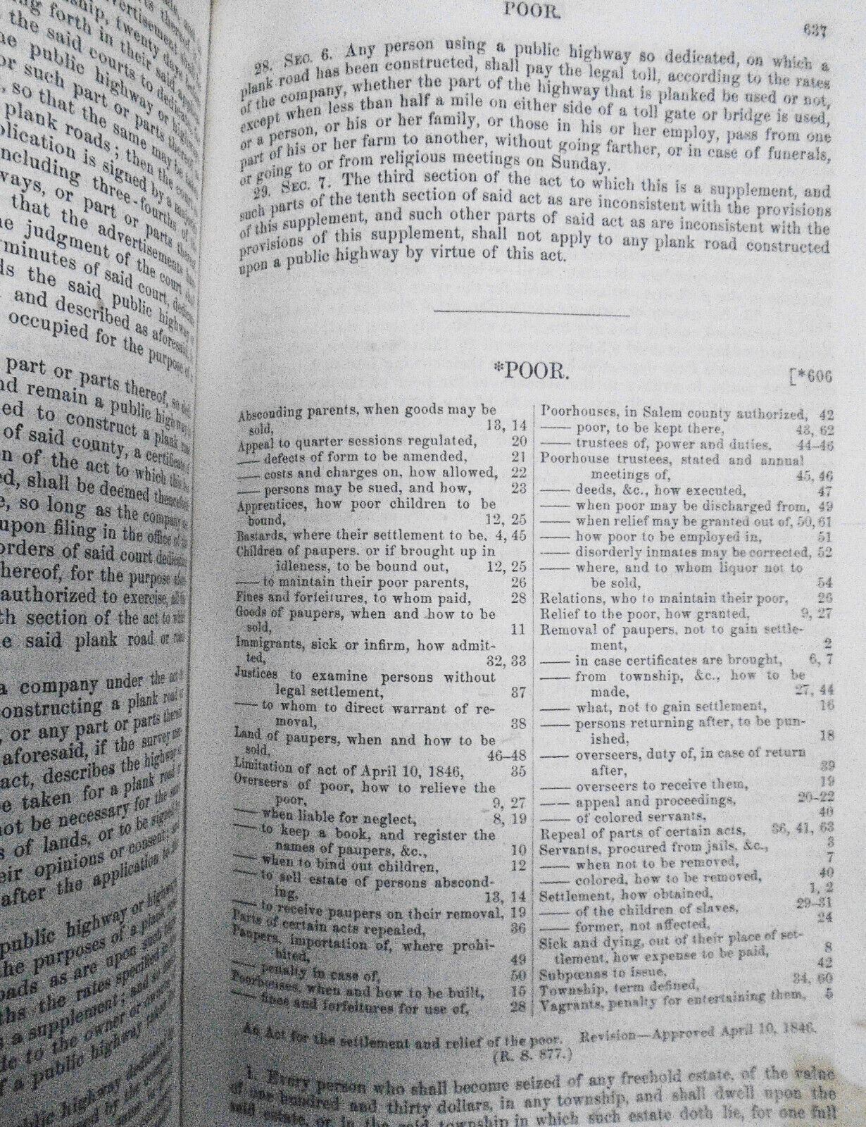 1861 A digest of the laws of New Jersey, by Lucius Q. C. Elmer, John T. Nixon