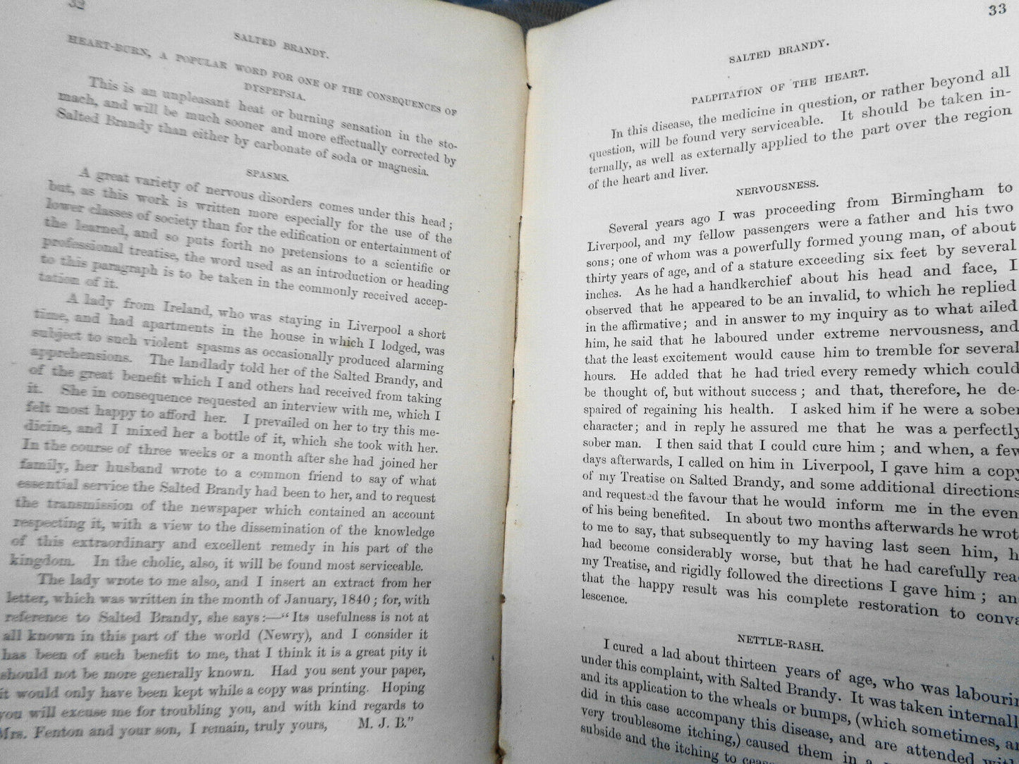 1865 The excellent properties of salted Brandy, as a most efficacious medicine..