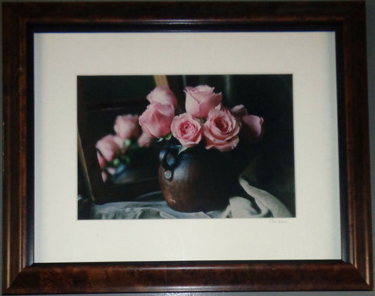 Bo Kass : Pink Roses in Pitcher - SIGNED original C-Print, framed