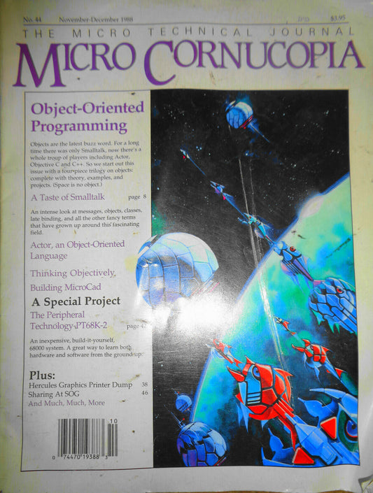 Micro Cornucopia Magazine November-December 1988 - Object-Oriented Programming