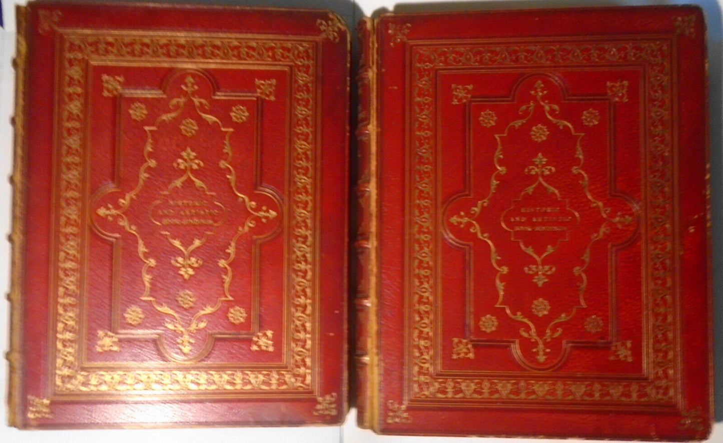 176 Historic and Artistic Book-bindings by Robert Hoe. 1895. 2 Vol Ltd ed of 200